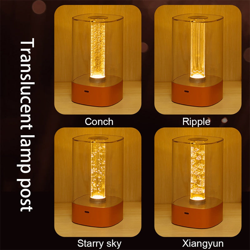 Smart Touch LED Lamp – USB Rechargeable Mood Light for Bedroom, Desk