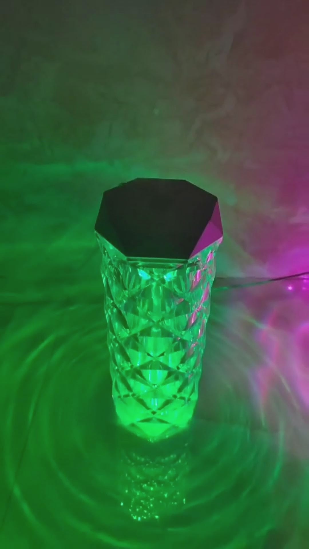 Lámpara táctil de cristal viral 💎 Luz LED de diamante regulable: ¡la mejor iluminación para la habitación!