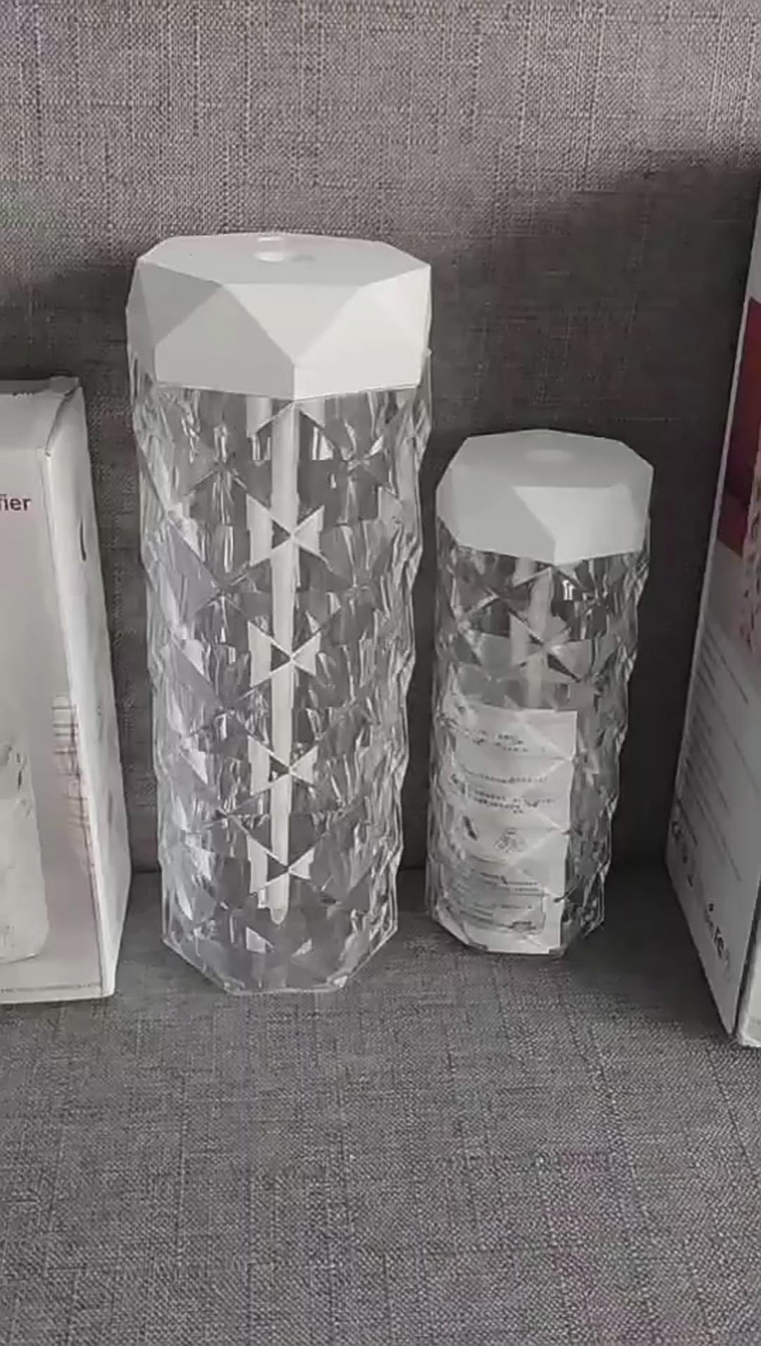 Lámpara táctil de cristal viral 💎 Luz LED de diamante regulable: ¡la mejor iluminación para la habitación!