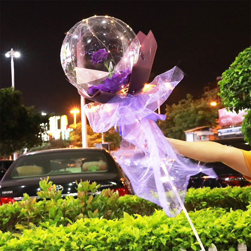 This Glowing Rose Balloon Is Going Viral 🌹 LED Light-Up Bouquet for Gifts & Room Vibes!