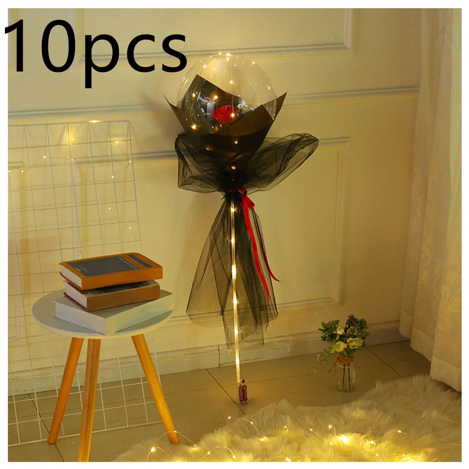 This Glowing Rose Balloon Is Going Viral 🌹 LED Light-Up Bouquet for Gifts & Room Vibes!