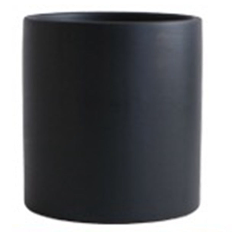Modern Nordic Ceramic Pots 🌸 Minimal Cylinder Flower Planters with Drain Tray — Chic Home Decor