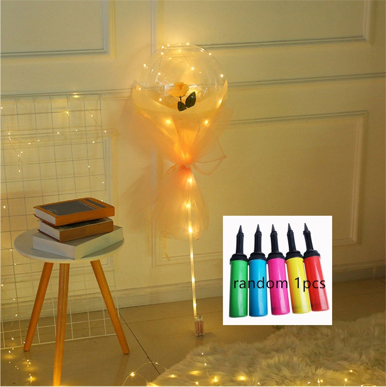 This Glowing Rose Balloon Is Going Viral 🌹 LED Light-Up Bouquet for Gifts & Room Vibes!