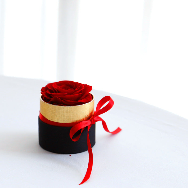 Romantic Eternal Rose Box 💐 Preserved Real Flowers for Bedroom, Desk, or Gift Surprise