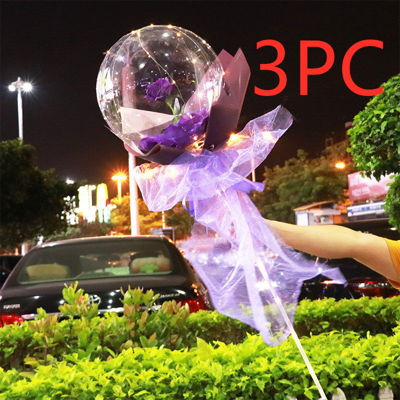 This Glowing Rose Balloon Is Going Viral 🌹 LED Light-Up Bouquet for Gifts & Room Vibes!