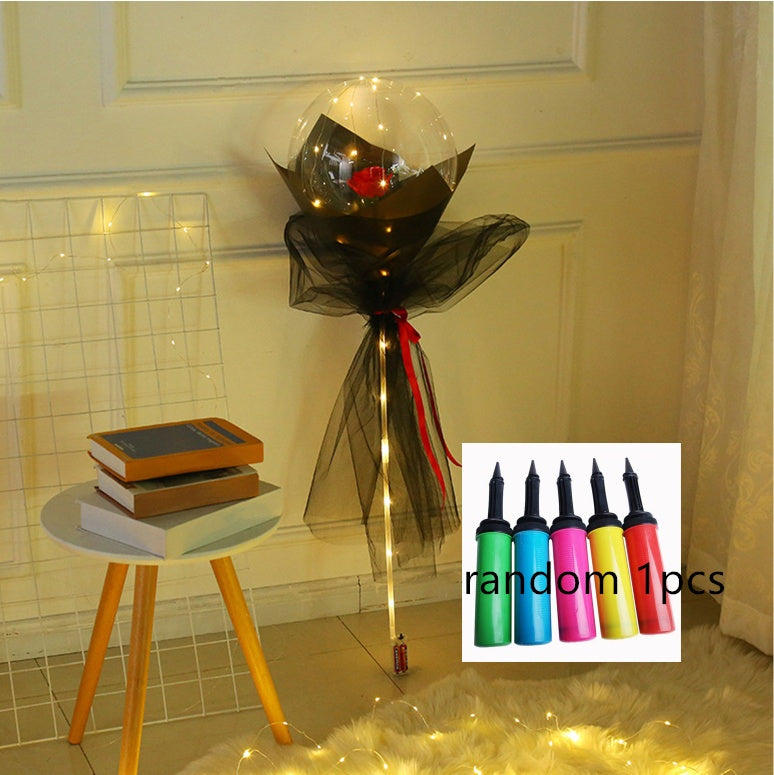 This Glowing Rose Balloon Is Going Viral 🌹 LED Light-Up Bouquet for Gifts & Room Vibes!