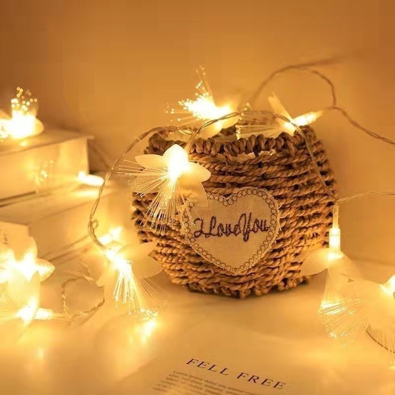 LED Optical Fiber Flower Light String Flashing Light Decor