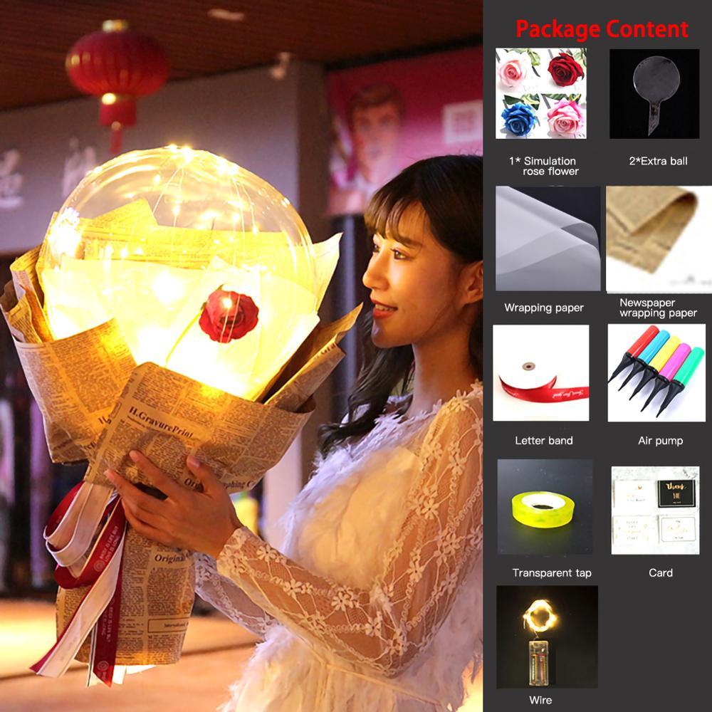 This Glowing Rose Balloon Is Going Viral 🌹 LED Light-Up Bouquet for Gifts & Room Vibes!