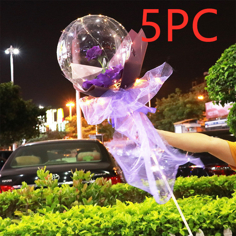 This Glowing Rose Balloon Is Going Viral 🌹 LED Light-Up Bouquet for Gifts & Room Vibes!