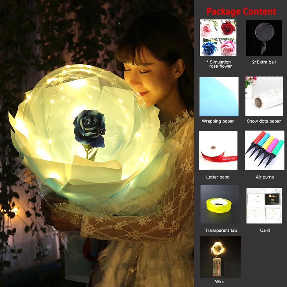 This Glowing Rose Balloon Is Going Viral 🌹 LED Light-Up Bouquet for Gifts & Room Vibes!