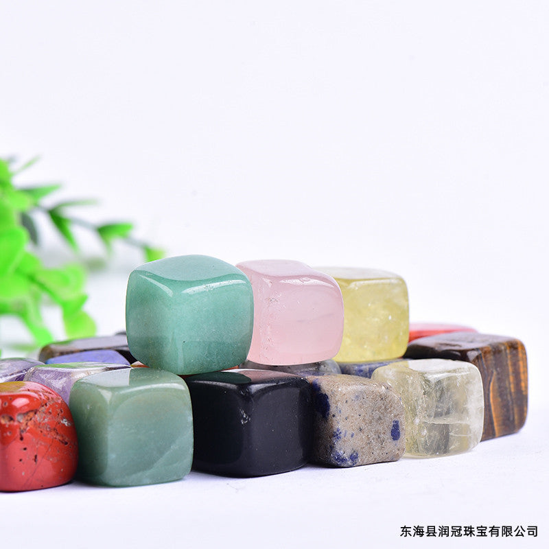 Natural Crystal Cube 🔹 Decorative Rough Stone for Energy Healing, Pendulum, and Aroma Diffuser