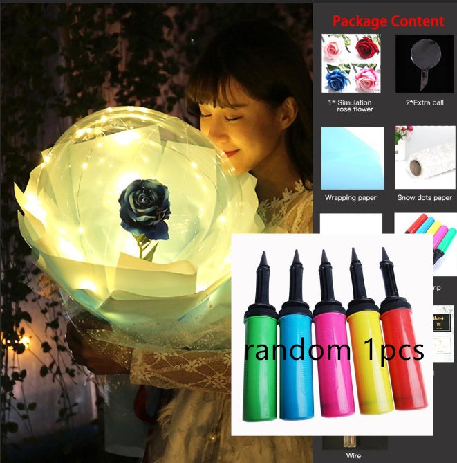 This Glowing Rose Balloon Is Going Viral 🌹 LED Light-Up Bouquet for Gifts & Room Vibes!