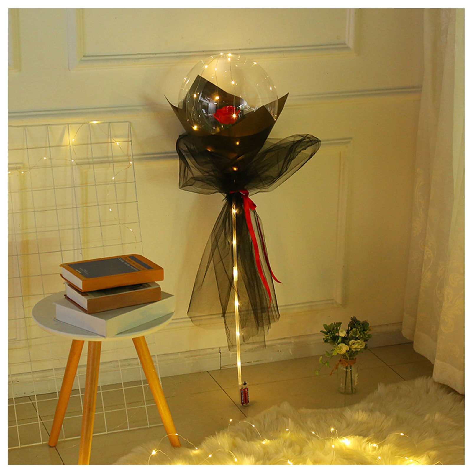 This Glowing Rose Balloon Is Going Viral 🌹 LED Light-Up Bouquet for Gifts & Room Vibes!