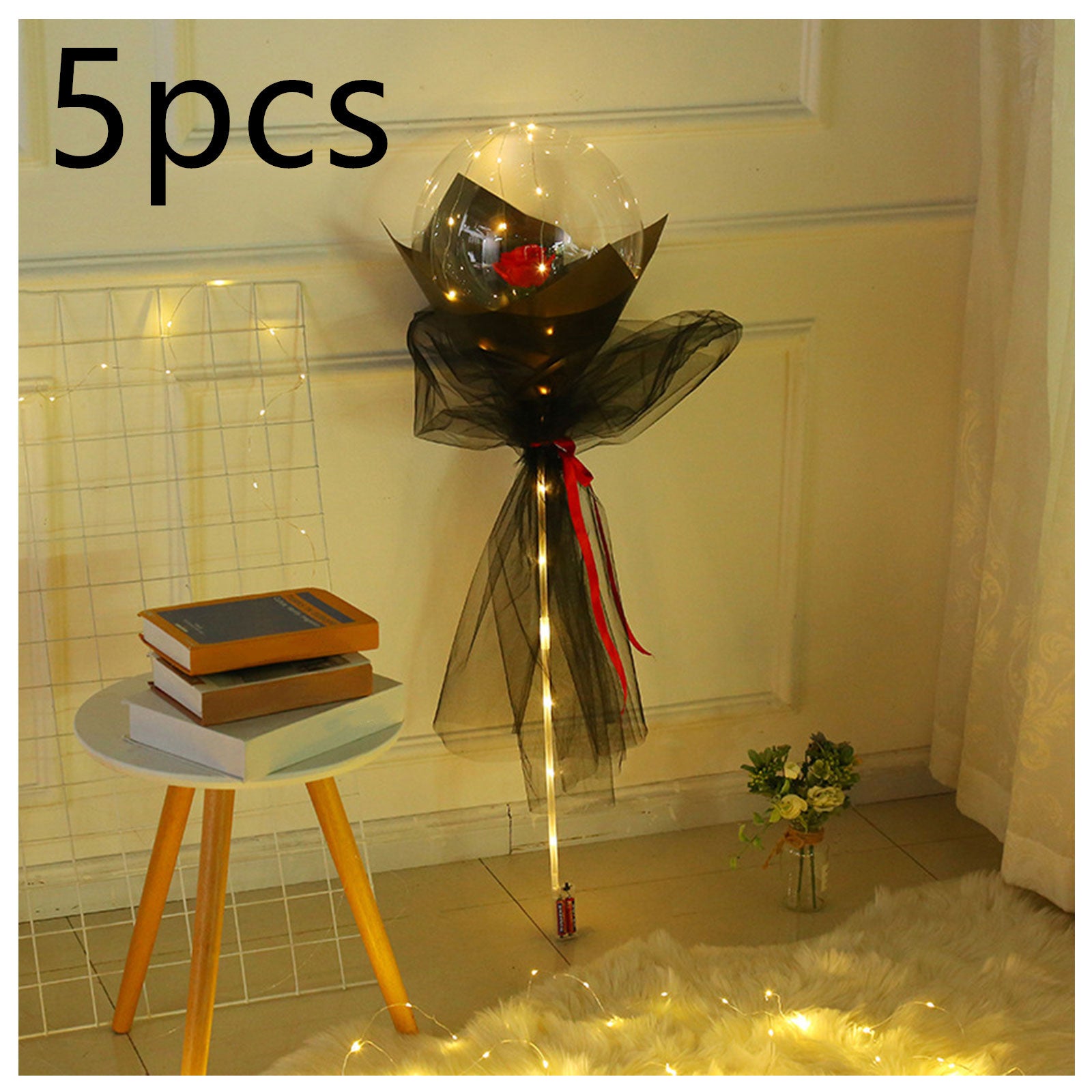 This Glowing Rose Balloon Is Going Viral 🌹 LED Light-Up Bouquet for Gifts & Room Vibes!