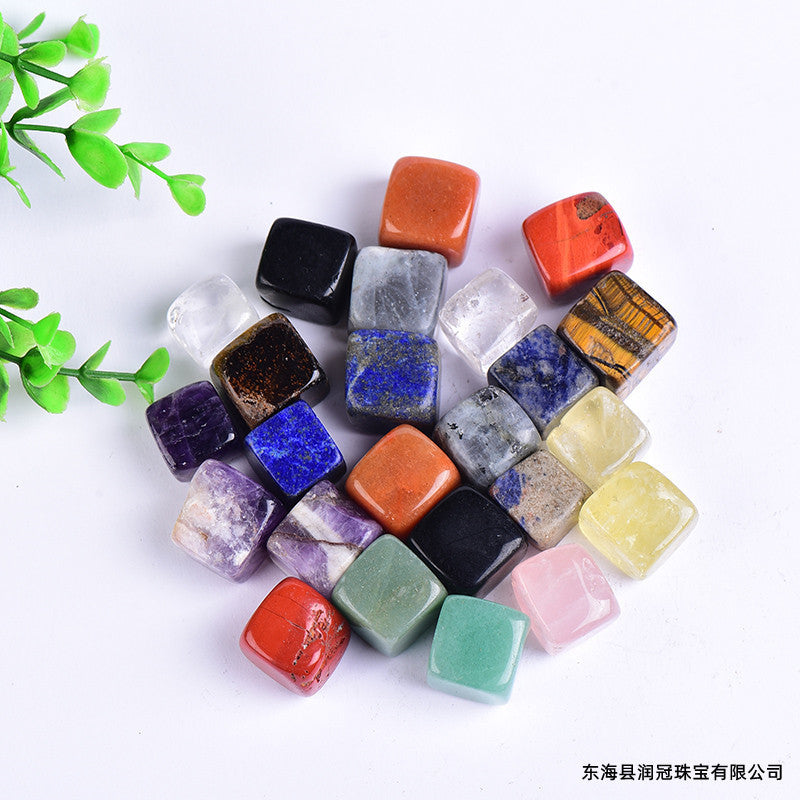 Natural Crystal Cube 🔹 Decorative Rough Stone for Energy Healing, Pendulum, and Aroma Diffuser