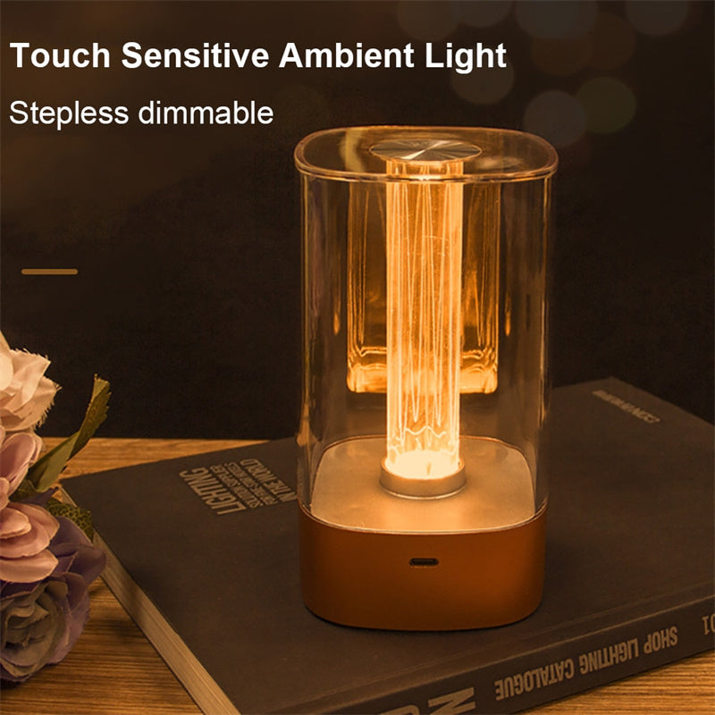 Smart Touch LED Lamp – USB Rechargeable Mood Light for Bedroom, Desk