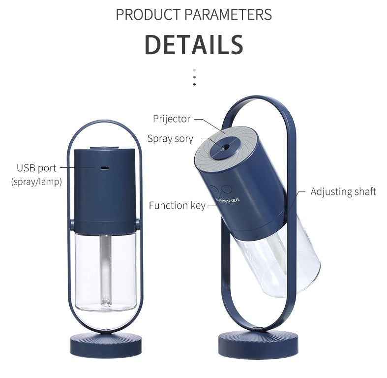 Aura Projector Humidifier ✨ Soothing Mist & Dreamy Night Light for Home, Office, or Car