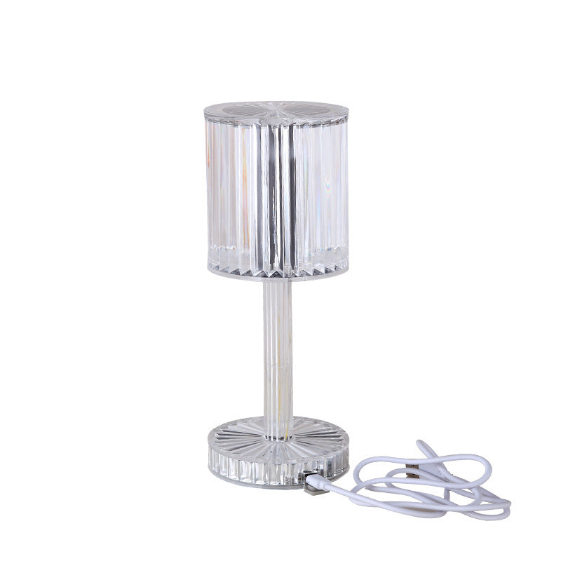 Modern Crystal Table Lamp ✨ Diamond LED Night Light — Stylish Accent for Home or Hotel