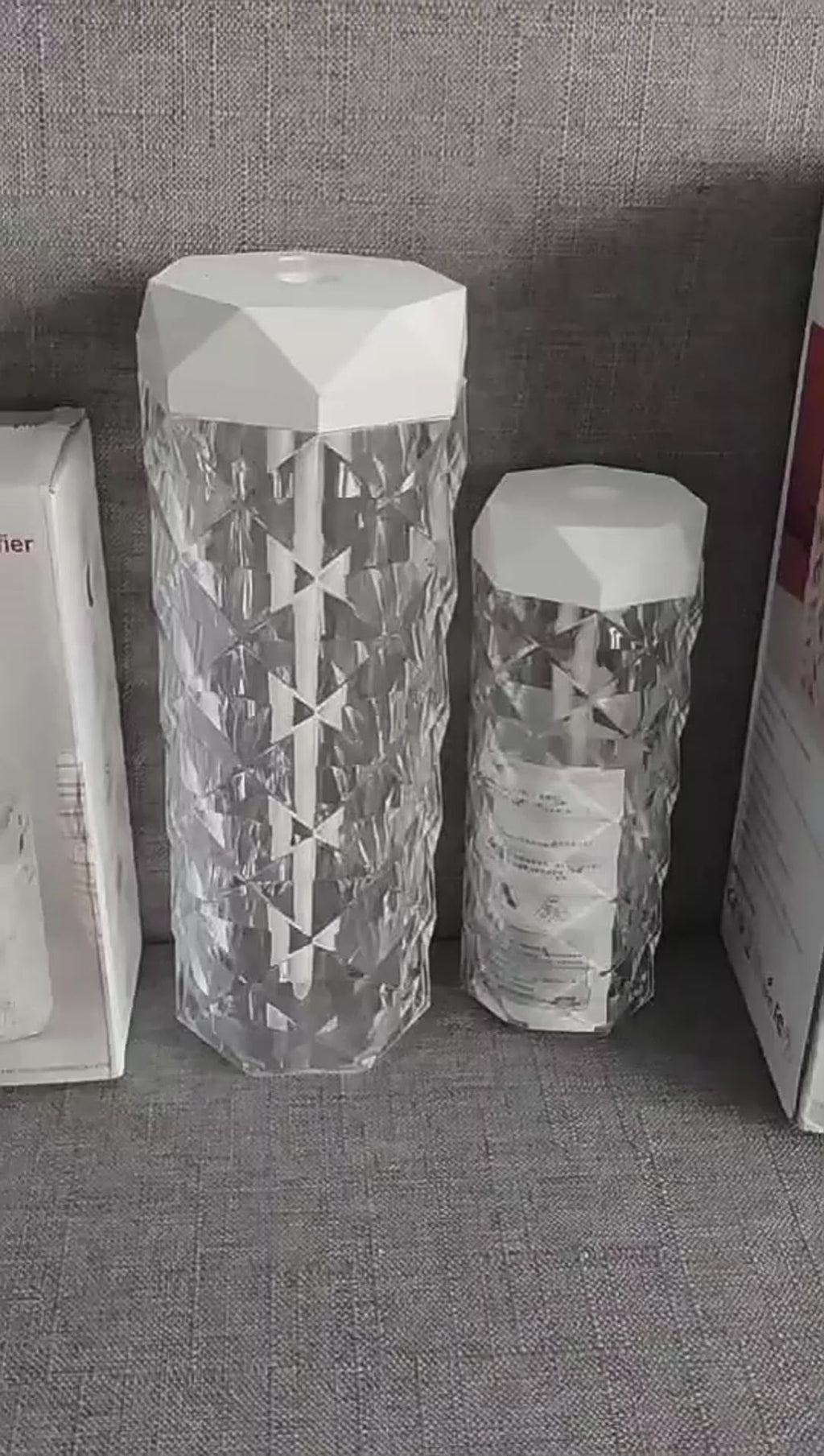 Lámpara táctil de cristal viral 💎 Luz LED de diamante regulable: ¡la mejor iluminación para la habitación!